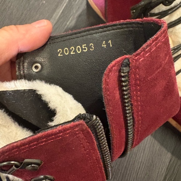 ALL BLACK Sherpa lug some boots red size eu 41 U.S. 10.5 - Picture 5 of 9